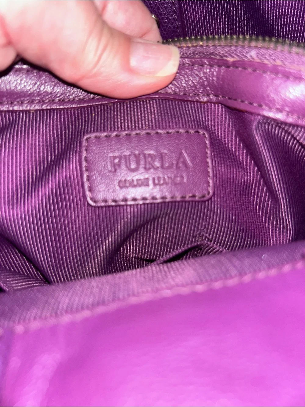 Furla Small  Purple Tote Bag